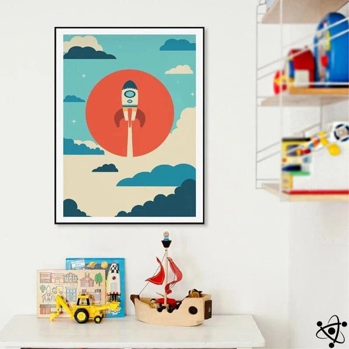 Poster Reacting Rocket | Science Decor
