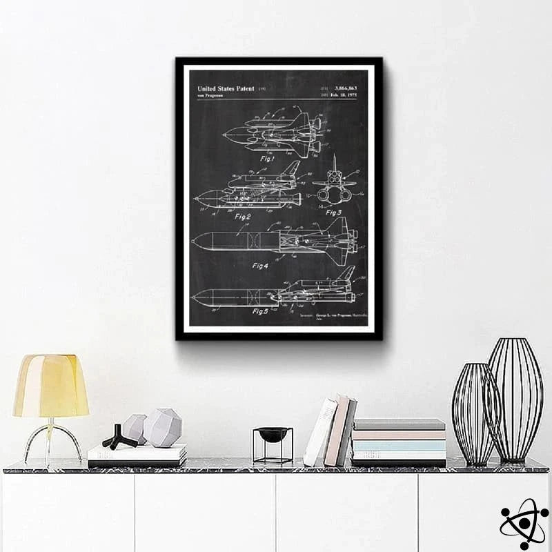 Poster Scientist Spatial Shuttle | Science Decor