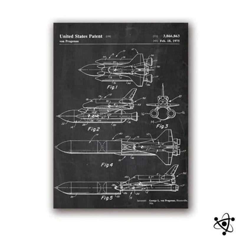 Poster Scientist Spatial Shuttle Science Decor