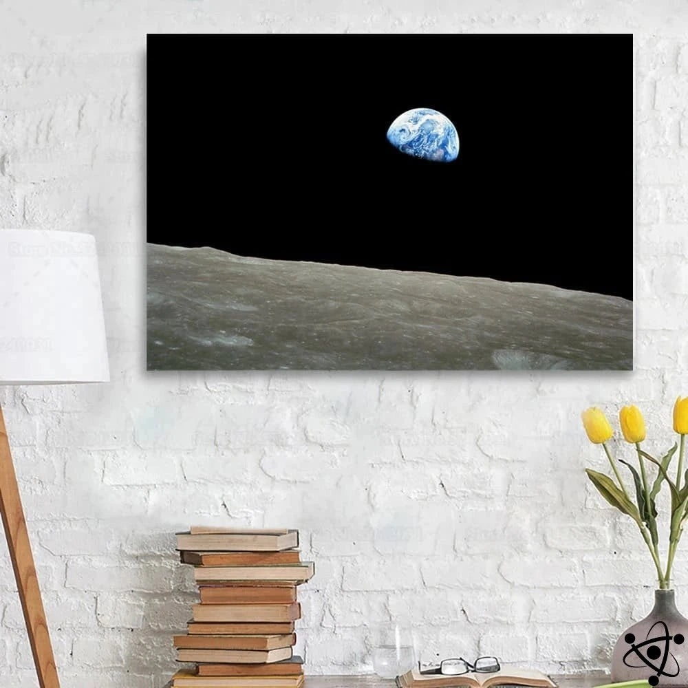 Poster The Earth Photo Seen From The Moon Science Decor