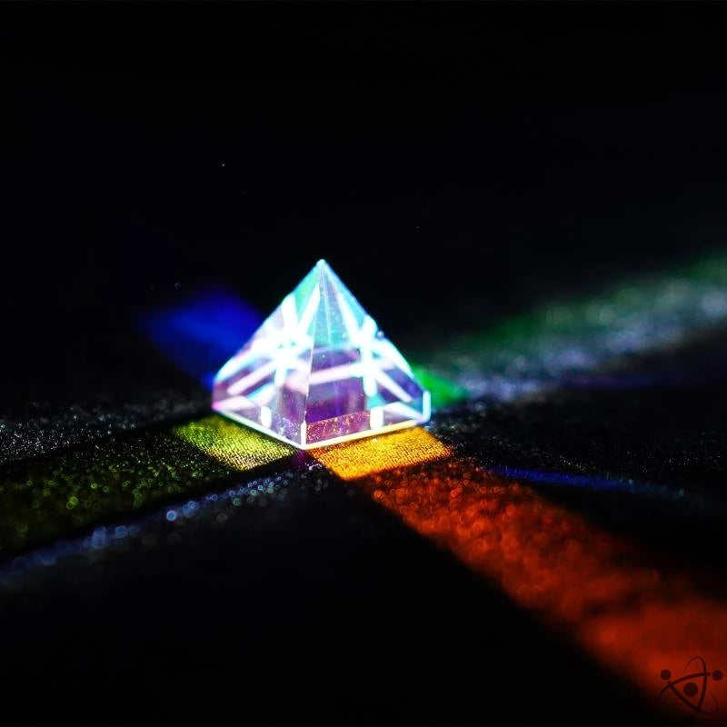 Pyramidal Optical Light Prism Science Decor