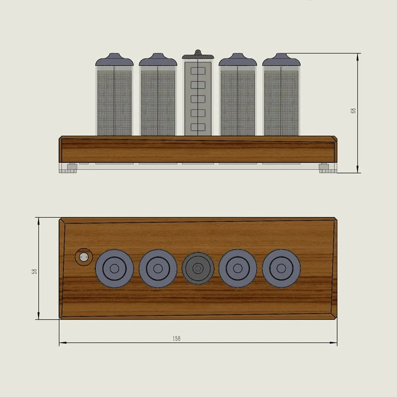 Retro Classical Clock Science Decor
