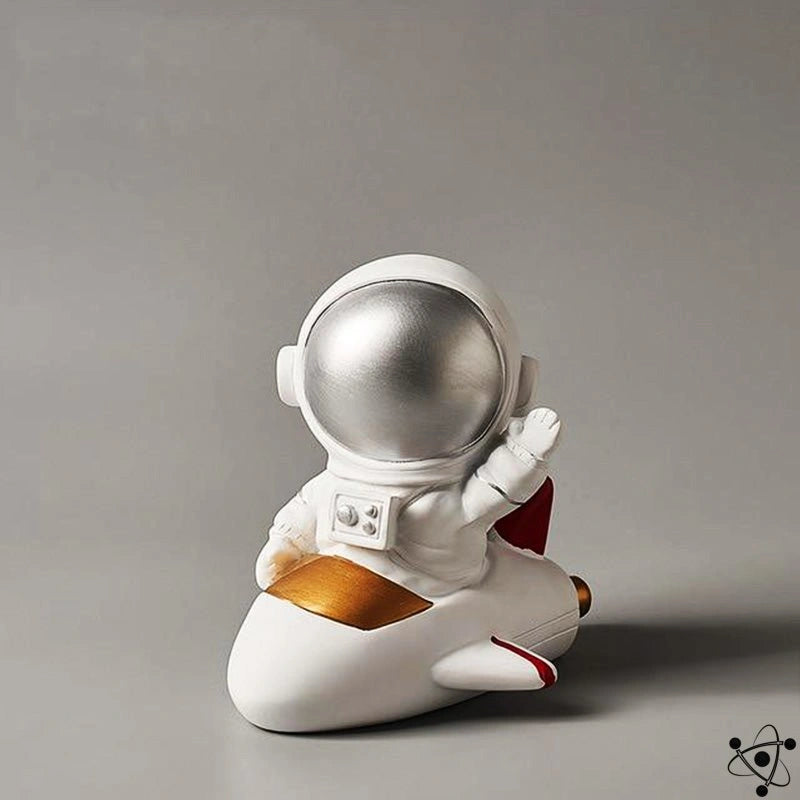 Rocket Astronaut Figurine Science Decor