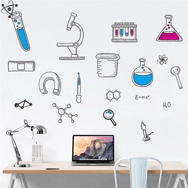 Lab Balance Sticker Scientific Laboratory Wall Stickers Pack | Science Decor