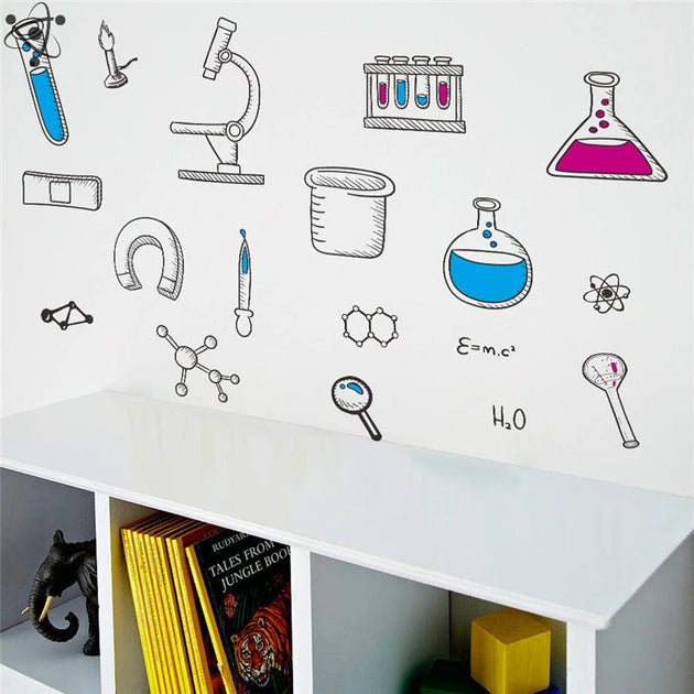 Lab Balance Sticker Scientific Laboratory Wall Stickers Pack | Science Decor