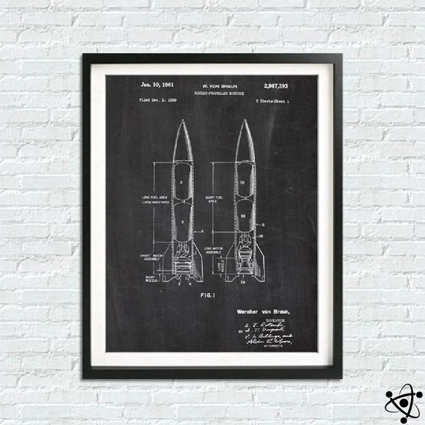 Lab Poster Rockets Scientific Poster Rocket Plan | Science Decor