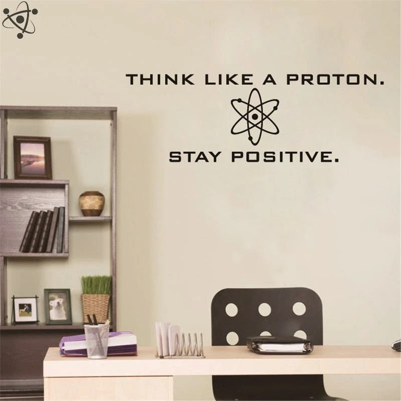 Stay Positive Science Wall Sticker Science Decor