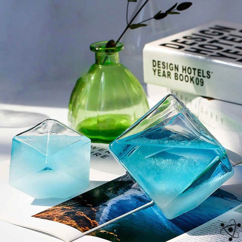 Storm Glass Cube Science Decor