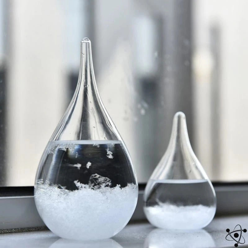 Storm Glass | Unique Gift | Weather Forming Crystals Barometer - Desktop accessory top gift perfect for any occasion or birthday