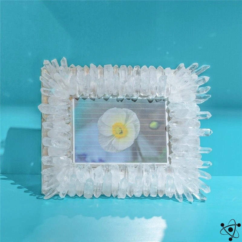 White Crystal Photo Frame Science Decor
