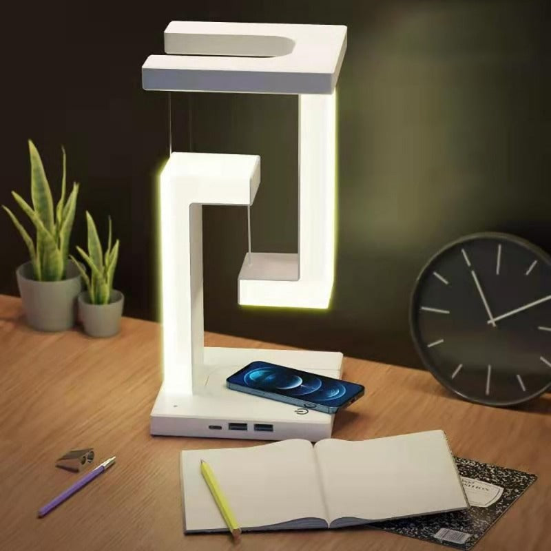Wireless Charging Desk Lamp Science Decor